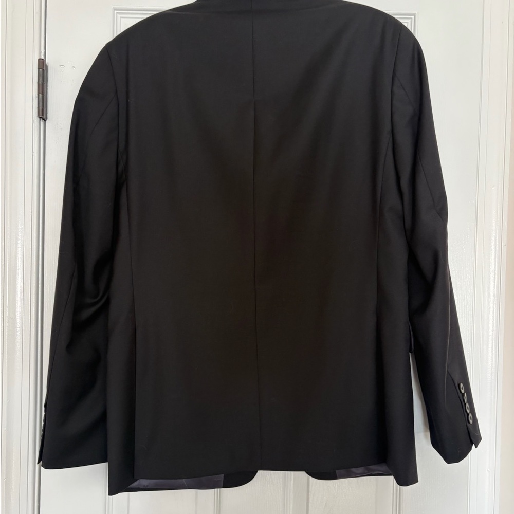EUC Men’s Michael Kors Black Stretch Wool Suit Size 40 Regular 40R Inseam 30” - Picture 2 of 5